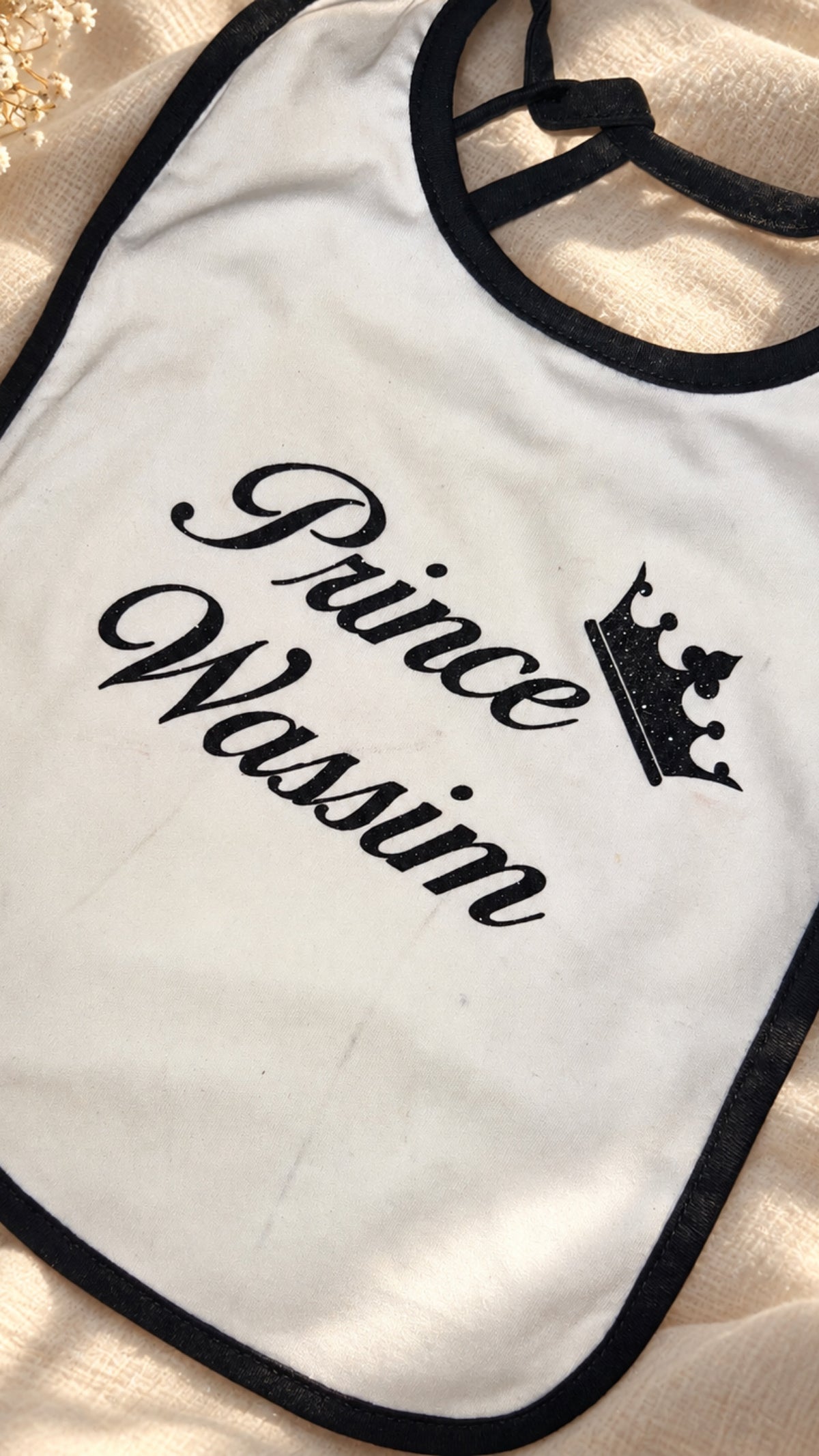 🍼 Bavoir bébé personnalisable