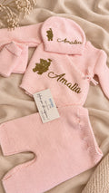 🩷 Ensemble naissance en maille personnalisable