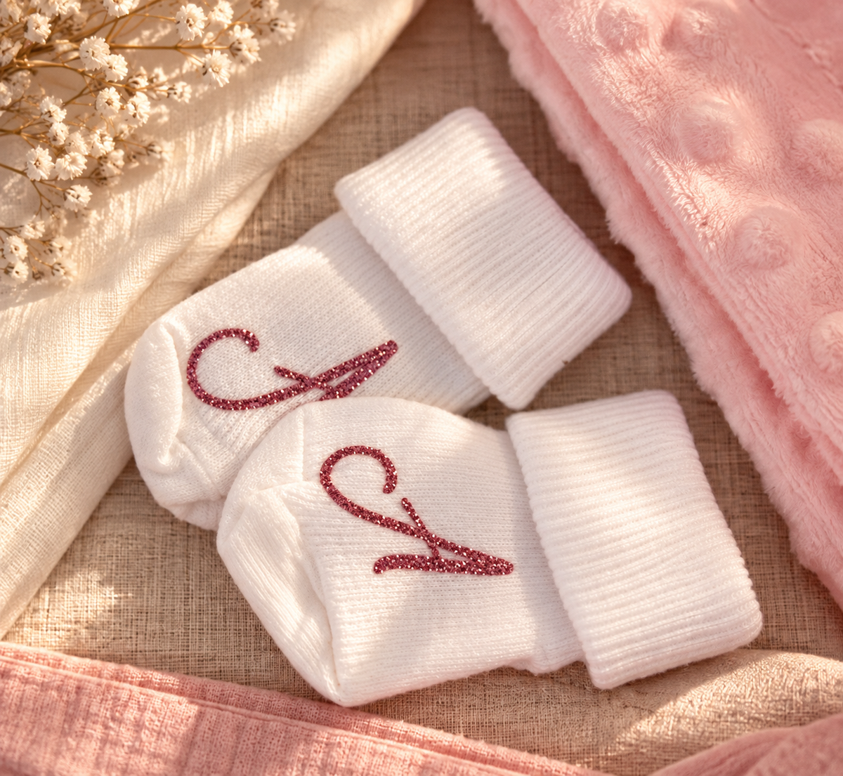 🧦 Chaussettes bébé personnalisables